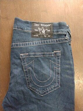 Men's True Religion Rocco Relaxed Skinny Cotton/Spandex Denim Jeans Size 36